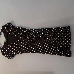 Ralph lauren polka dot flare dress